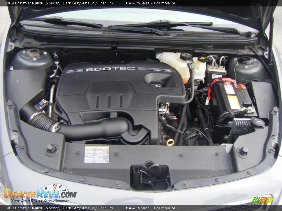 2009 Chevrolet Malibu LS Sedan Dark Gray Metallic / Titanium Photo #20