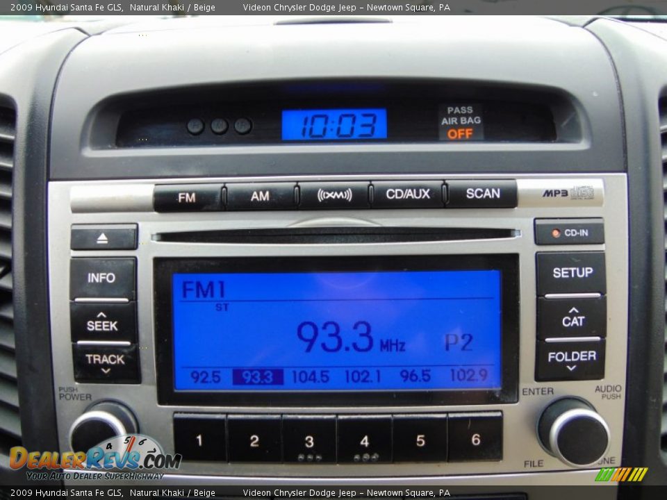2009 Hyundai Santa Fe GLS Natural Khaki / Beige Photo #21