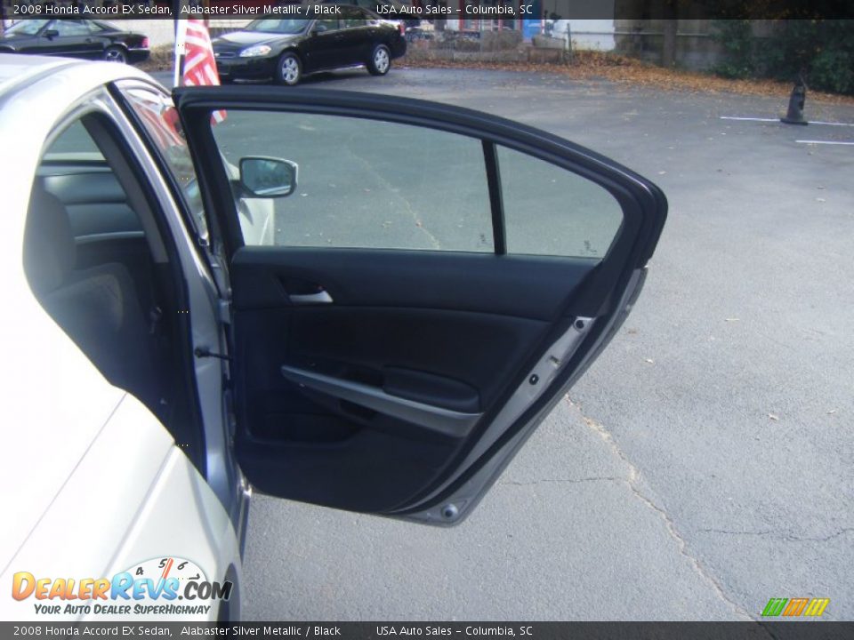 2008 Honda Accord EX Sedan Alabaster Silver Metallic / Black Photo #17