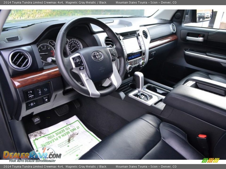 Black Interior - 2014 Toyota Tundra Limited Crewmax 4x4 Photo #9