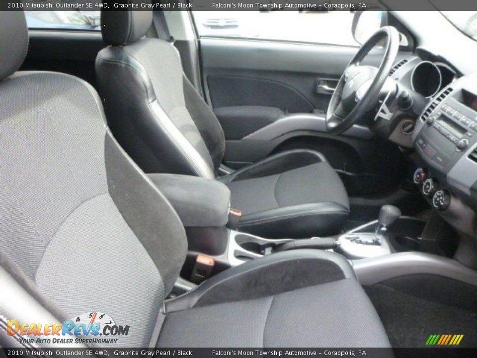 2010 Mitsubishi Outlander SE 4WD Graphite Gray Pearl / Black Photo #10
