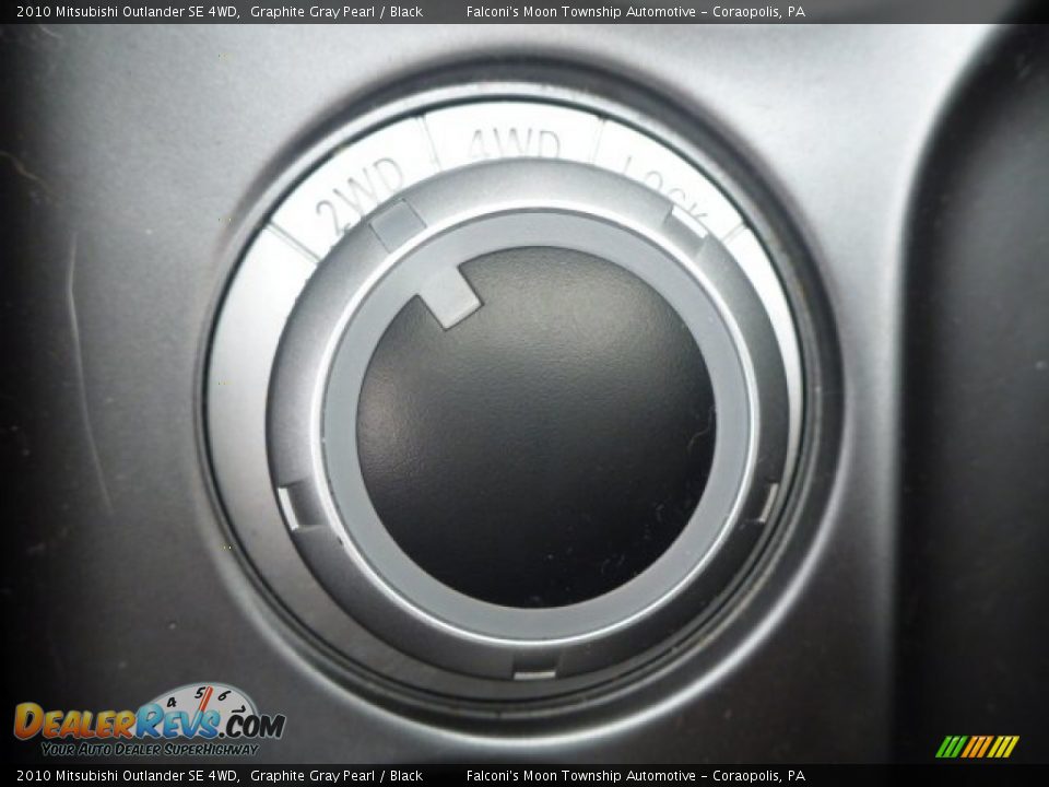 2010 Mitsubishi Outlander SE 4WD Graphite Gray Pearl / Black Photo #22
