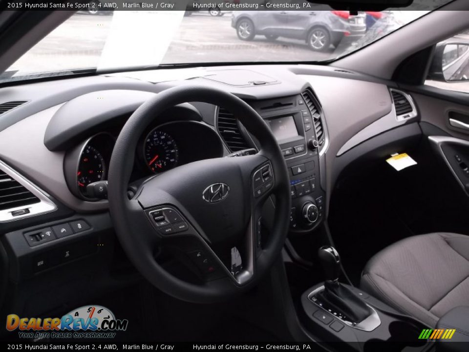 2015 Hyundai Santa Fe Sport 2.4 AWD Marlin Blue / Gray Photo #8