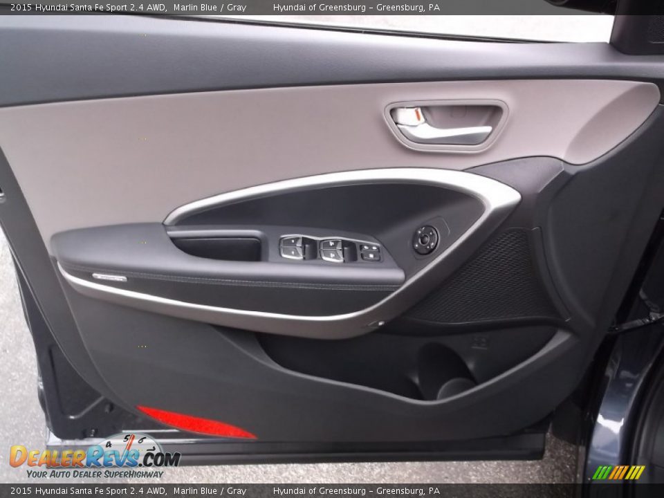 2015 Hyundai Santa Fe Sport 2.4 AWD Marlin Blue / Gray Photo #9