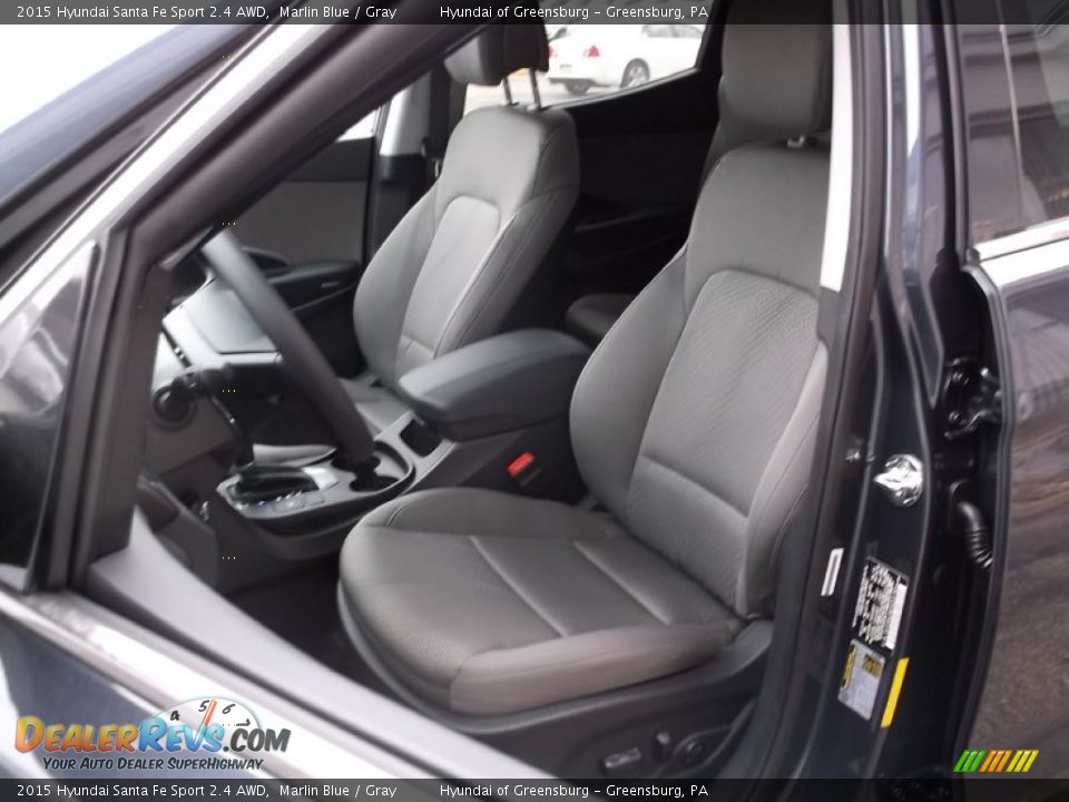 2015 Hyundai Santa Fe Sport 2.4 AWD Marlin Blue / Gray Photo #10