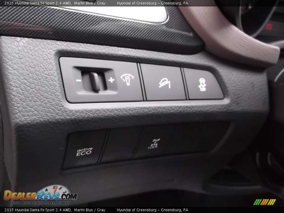 2015 Hyundai Santa Fe Sport 2.4 AWD Marlin Blue / Gray Photo #12
