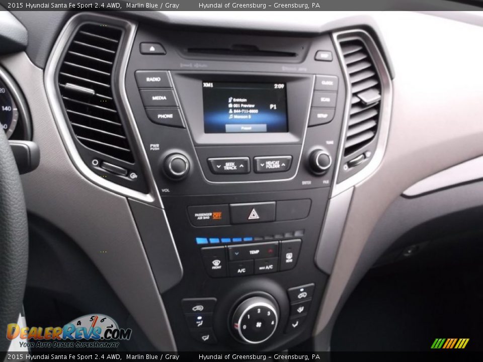2015 Hyundai Santa Fe Sport 2.4 AWD Marlin Blue / Gray Photo #14