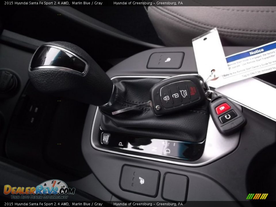 2015 Hyundai Santa Fe Sport 2.4 AWD Marlin Blue / Gray Photo #16