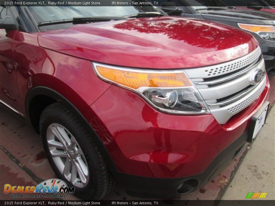 2015 Ford Explorer XLT Ruby Red / Medium Light Stone Photo #1