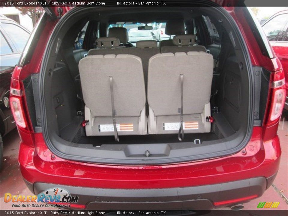 2015 Ford Explorer XLT Ruby Red / Medium Light Stone Photo #8