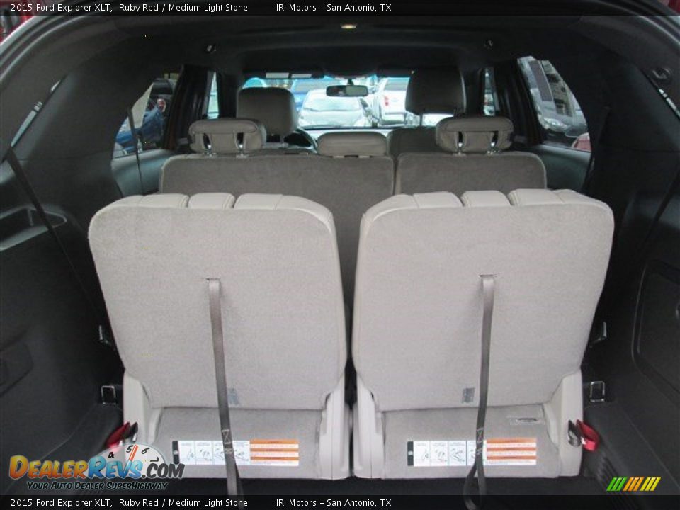 2015 Ford Explorer XLT Ruby Red / Medium Light Stone Photo #9