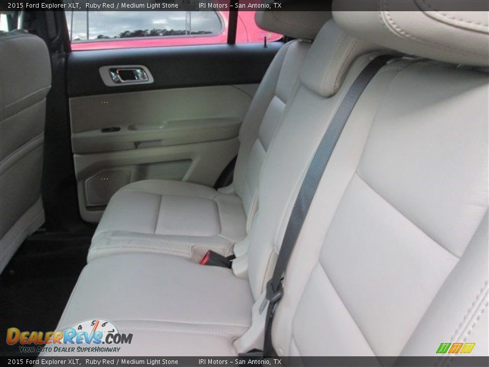 2015 Ford Explorer XLT Ruby Red / Medium Light Stone Photo #11