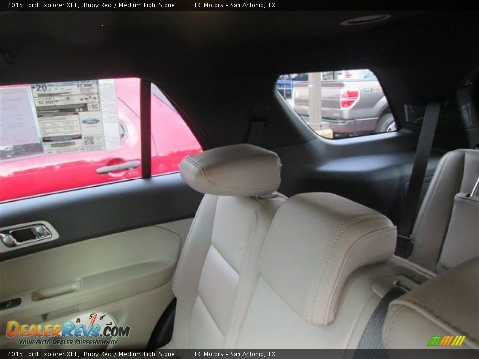 2015 Ford Explorer XLT Ruby Red / Medium Light Stone Photo #12