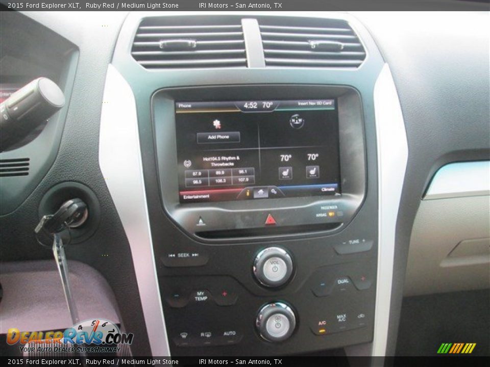 2015 Ford Explorer XLT Ruby Red / Medium Light Stone Photo #16