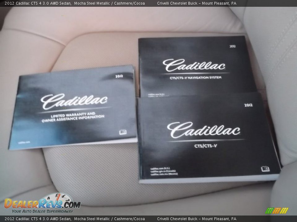 2012 Cadillac CTS 4 3.0 AWD Sedan Mocha Steel Metallic / Cashmere/Cocoa Photo #35