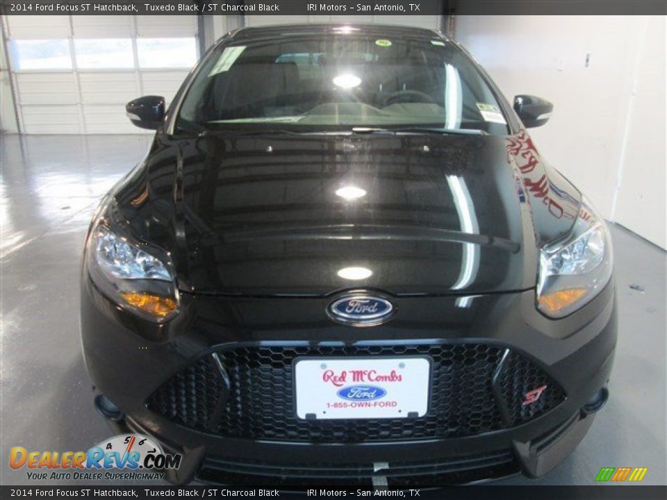 2014 Ford Focus ST Hatchback Tuxedo Black / ST Charcoal Black Photo #2