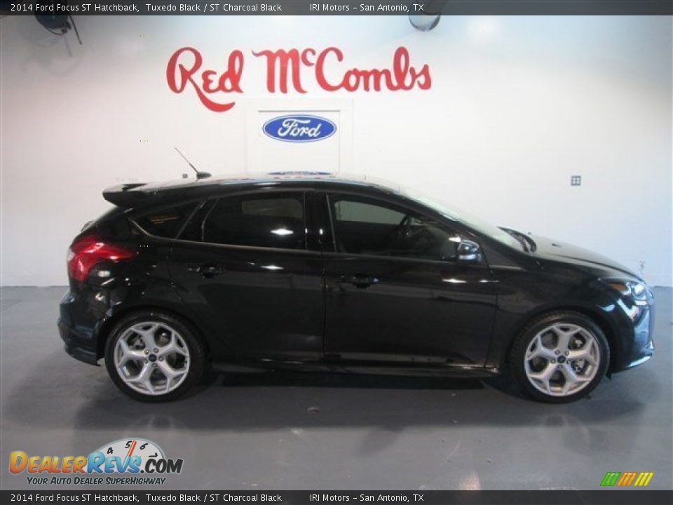 2014 Ford Focus ST Hatchback Tuxedo Black / ST Charcoal Black Photo #9