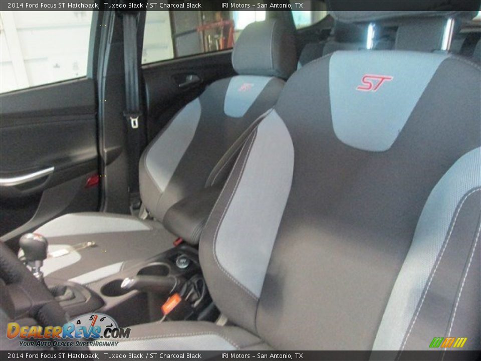 2014 Ford Focus ST Hatchback Tuxedo Black / ST Charcoal Black Photo #10