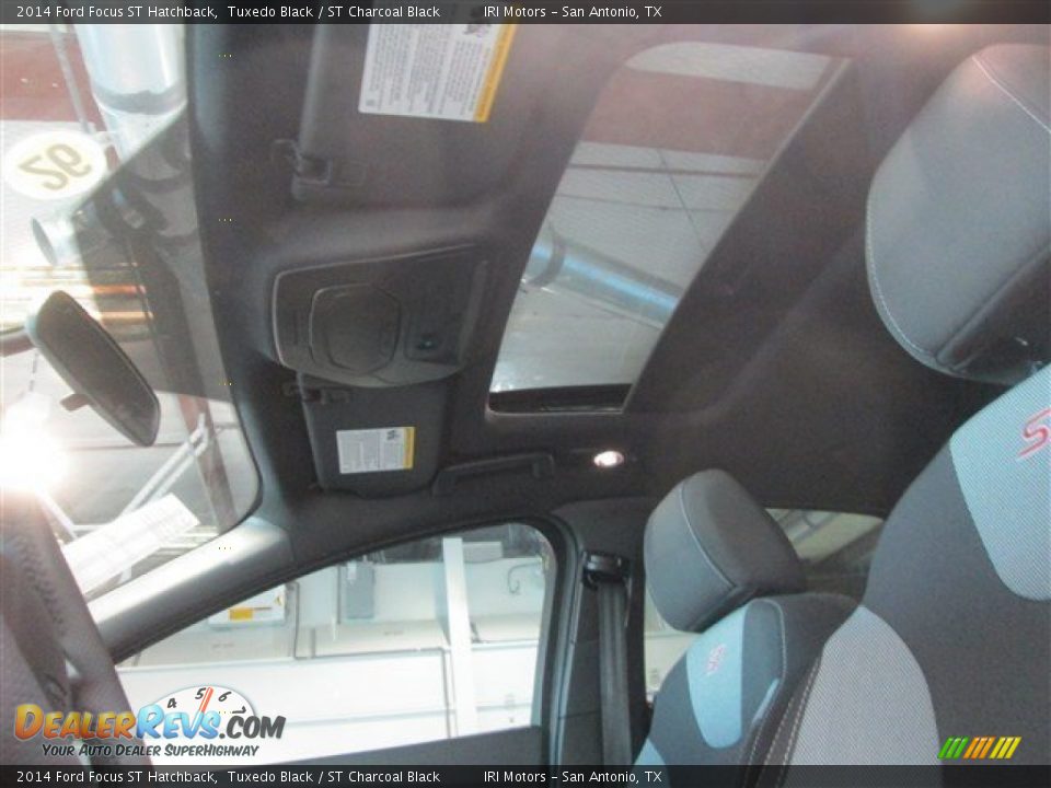2014 Ford Focus ST Hatchback Tuxedo Black / ST Charcoal Black Photo #14