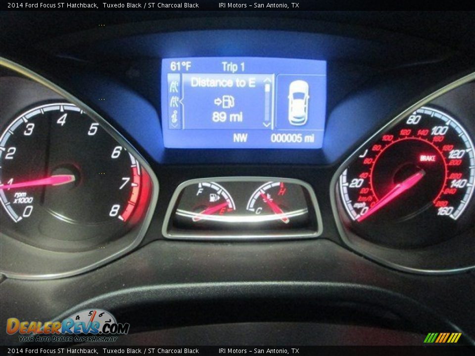 2014 Ford Focus ST Hatchback Tuxedo Black / ST Charcoal Black Photo #25