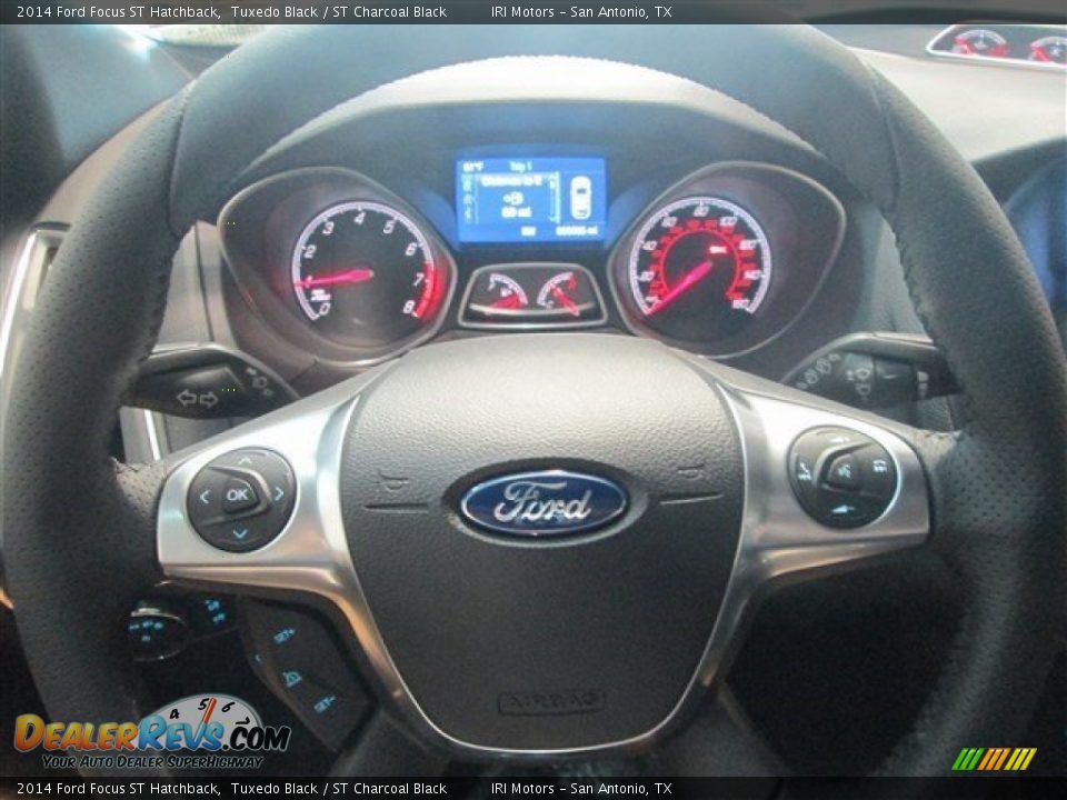 2014 Ford Focus ST Hatchback Tuxedo Black / ST Charcoal Black Photo #26