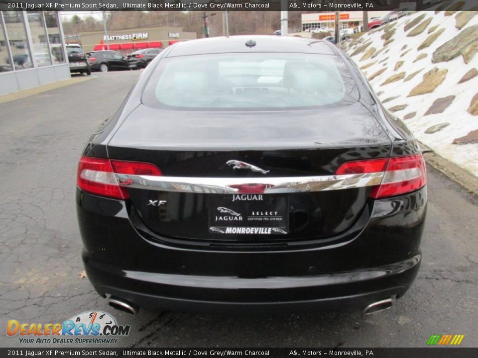 2011 Jaguar XF Premium Sport Sedan Ultimate Black Metallic / Dove Grey/Warm Charcoal Photo #5