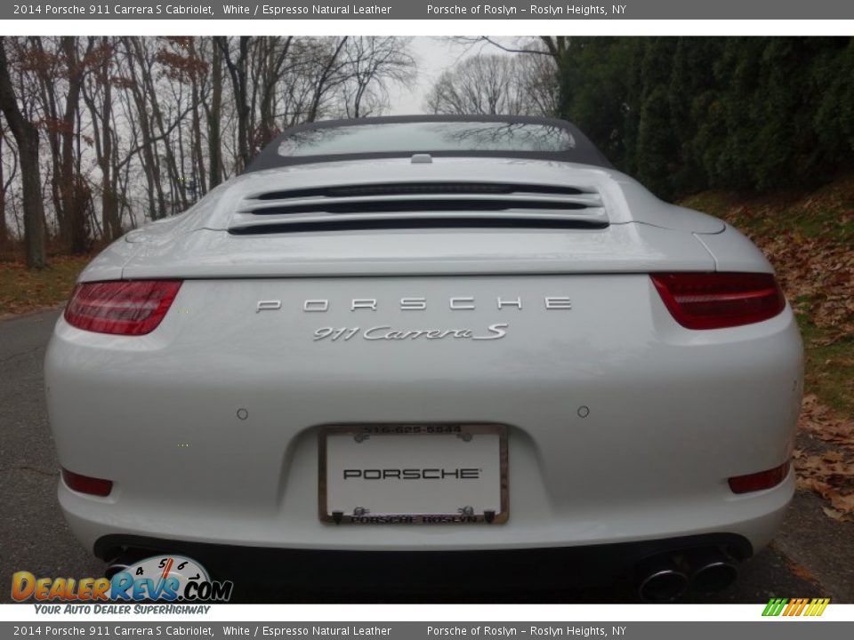 2014 Porsche 911 Carrera S Cabriolet White / Espresso Natural Leather Photo #5