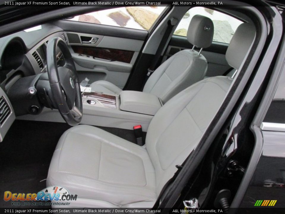 2011 Jaguar XF Premium Sport Sedan Ultimate Black Metallic / Dove Grey/Warm Charcoal Photo #12