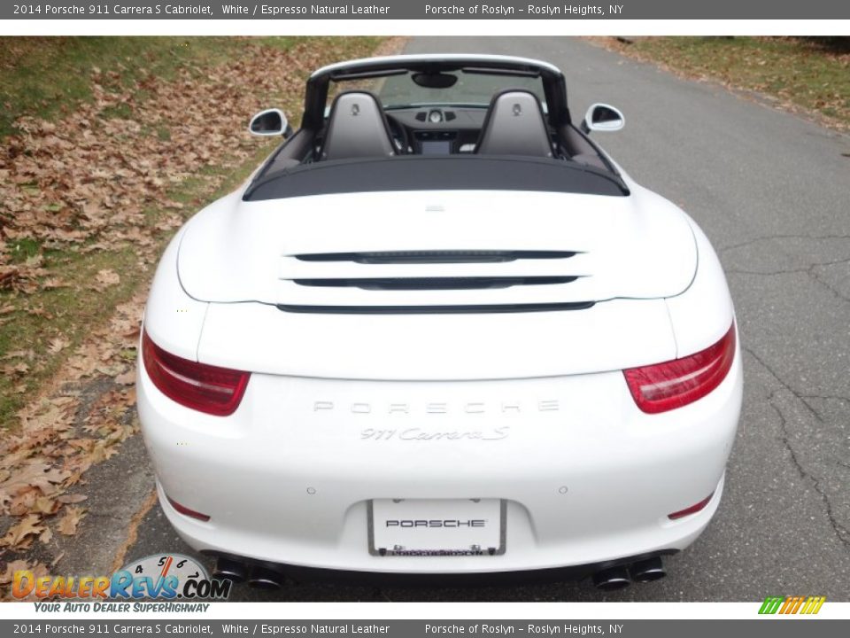 2014 Porsche 911 Carrera S Cabriolet White / Espresso Natural Leather Photo #10