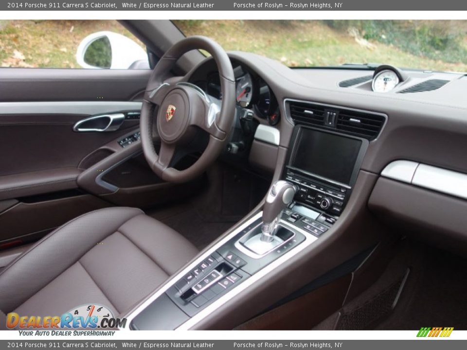 2014 Porsche 911 Carrera S Cabriolet White / Espresso Natural Leather Photo #18
