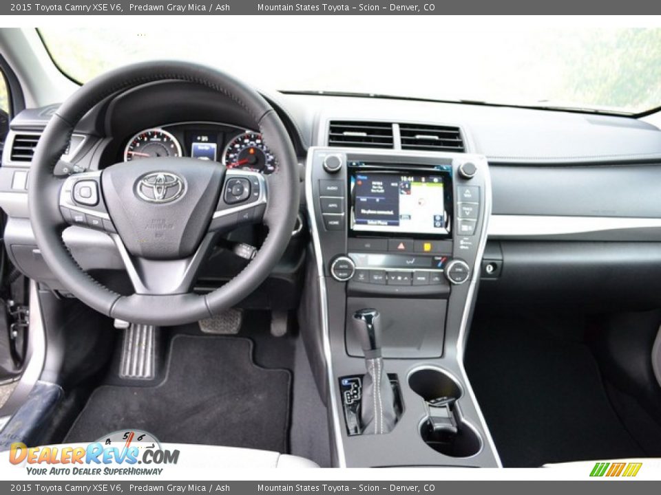2015 Toyota Camry XSE V6 Predawn Gray Mica / Ash Photo #6