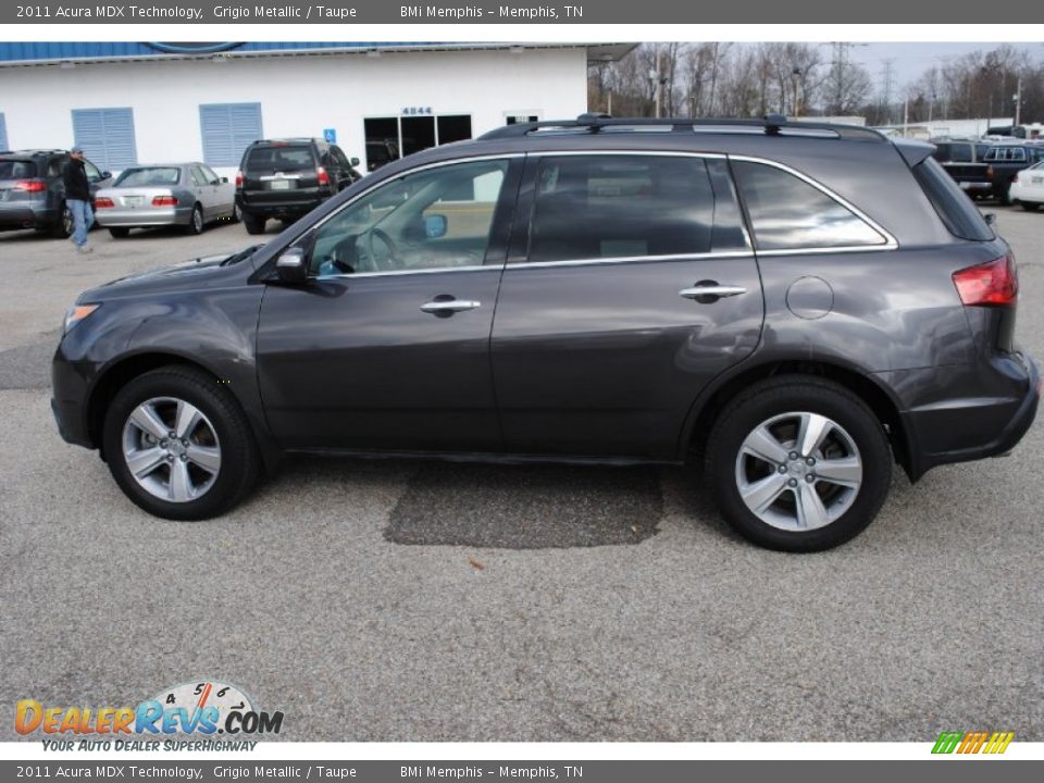 2011 Acura MDX Technology Grigio Metallic / Taupe Photo #2