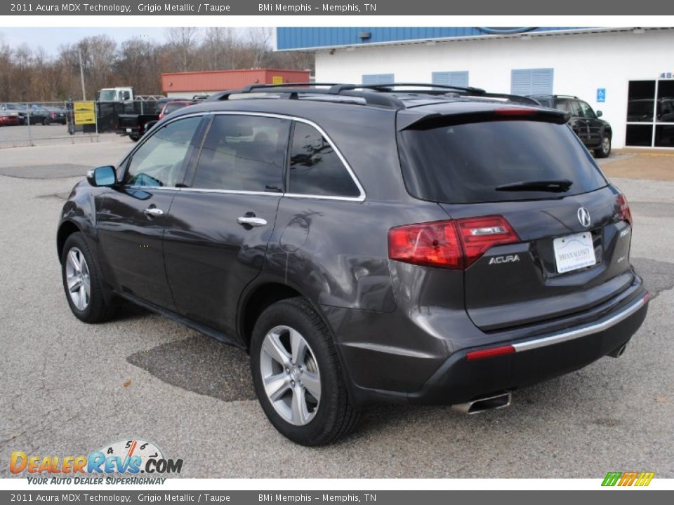 2011 Acura MDX Technology Grigio Metallic / Taupe Photo #3