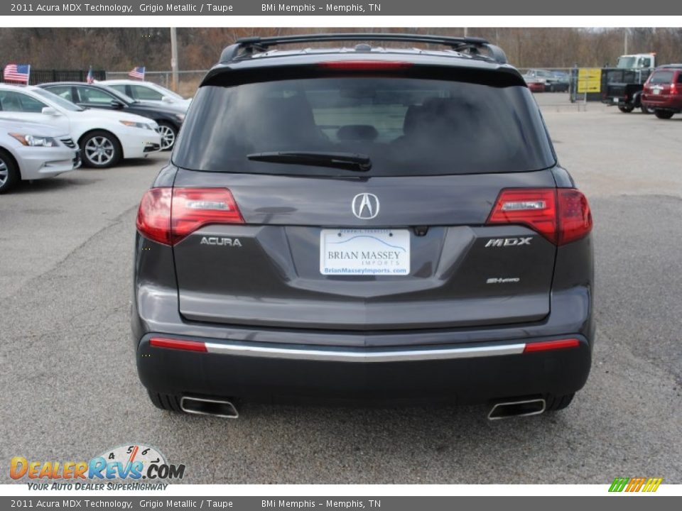 2011 Acura MDX Technology Grigio Metallic / Taupe Photo #4