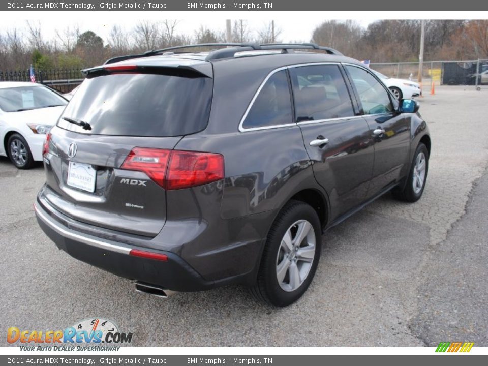 2011 Acura MDX Technology Grigio Metallic / Taupe Photo #5