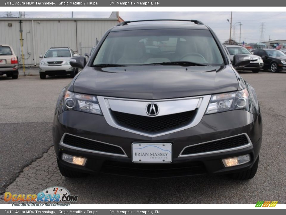 2011 Acura MDX Technology Grigio Metallic / Taupe Photo #8