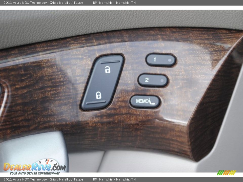 2011 Acura MDX Technology Grigio Metallic / Taupe Photo #10