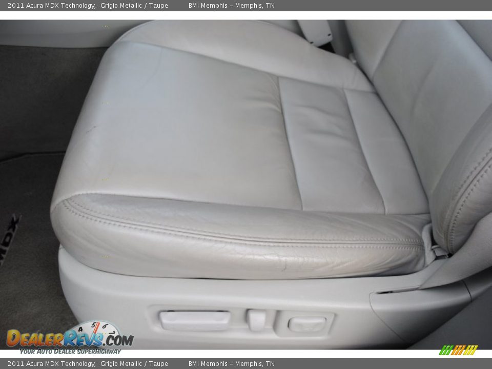 2011 Acura MDX Technology Grigio Metallic / Taupe Photo #12