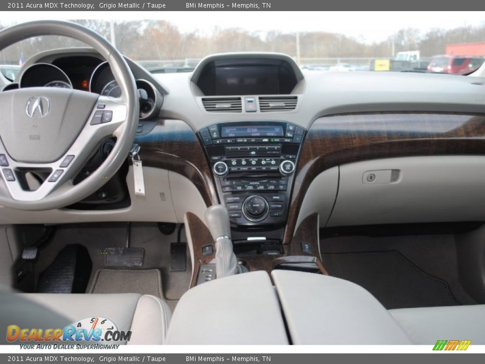 2011 Acura MDX Technology Grigio Metallic / Taupe Photo #13