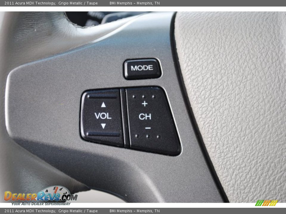 2011 Acura MDX Technology Grigio Metallic / Taupe Photo #15