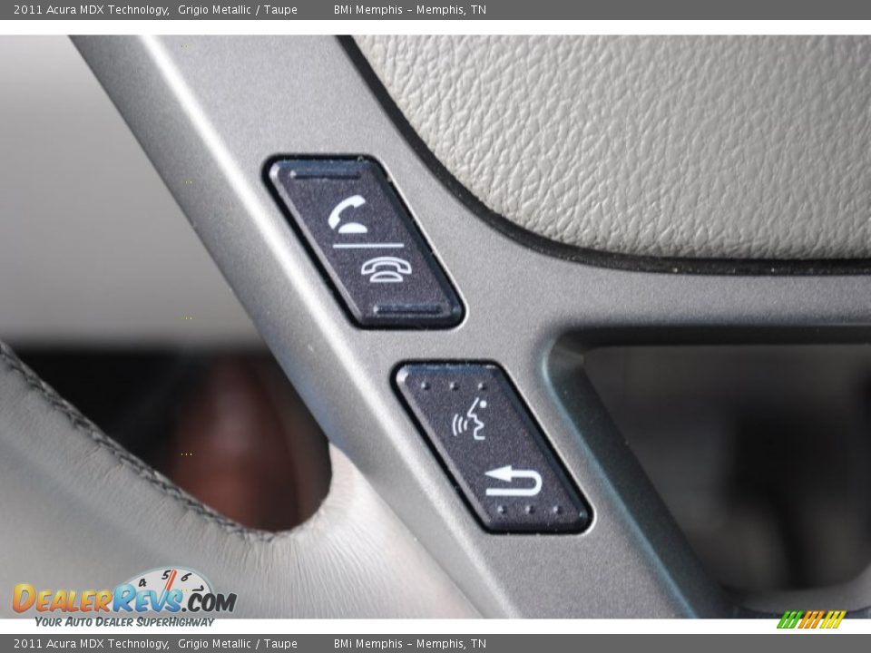 2011 Acura MDX Technology Grigio Metallic / Taupe Photo #16