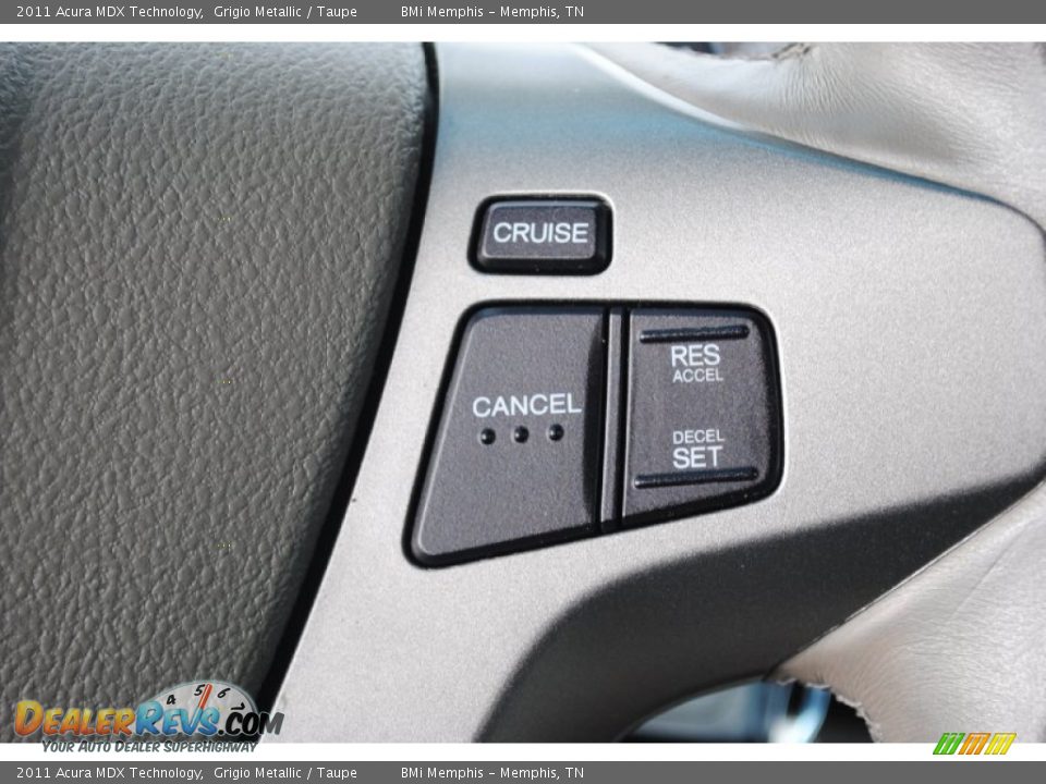 2011 Acura MDX Technology Grigio Metallic / Taupe Photo #17