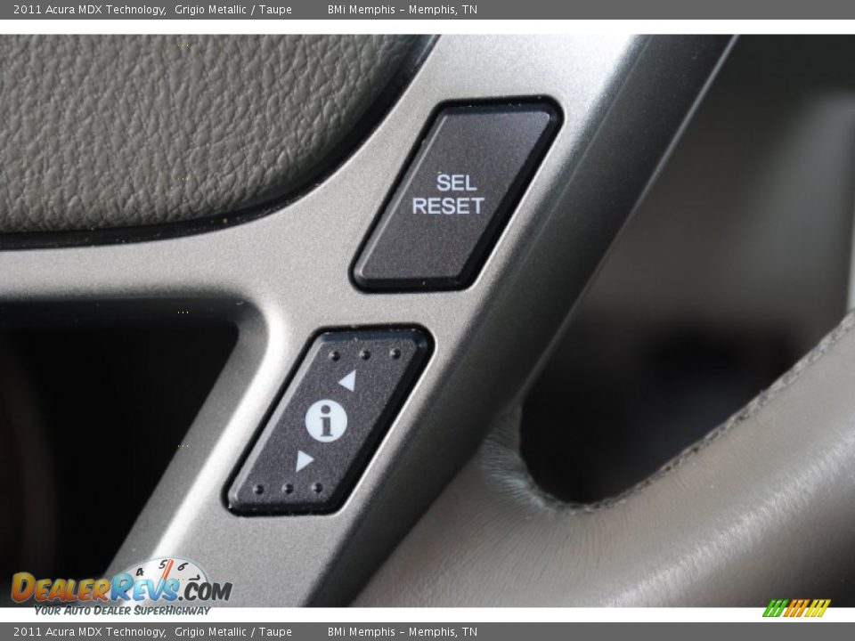 2011 Acura MDX Technology Grigio Metallic / Taupe Photo #18