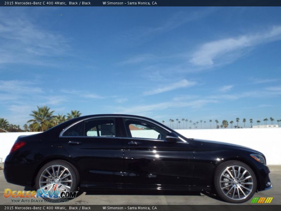 2015 Mercedes-Benz C 400 4Matic Black / Black Photo #3