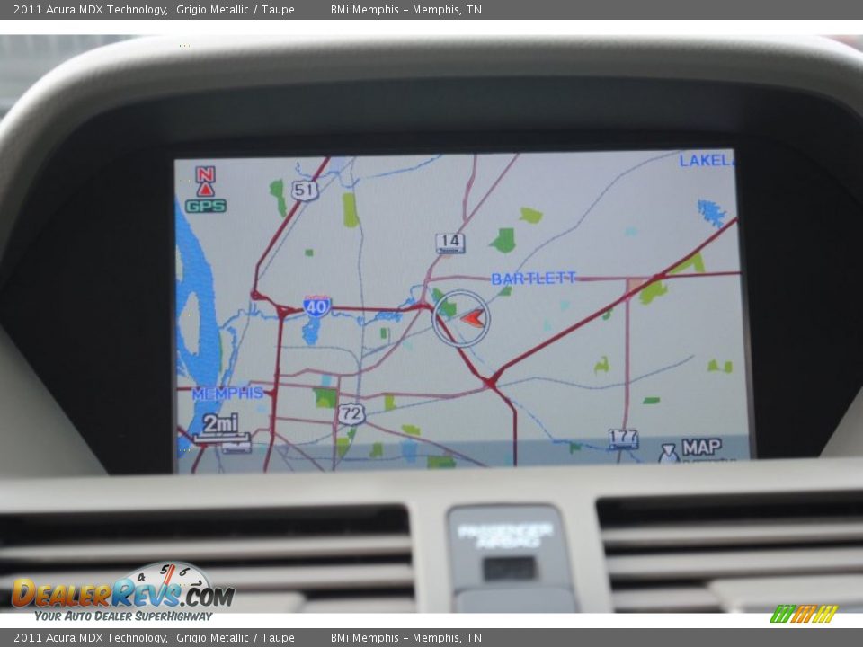 2011 Acura MDX Technology Grigio Metallic / Taupe Photo #19