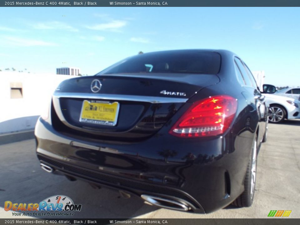 2015 Mercedes-Benz C 400 4Matic Black / Black Photo #4