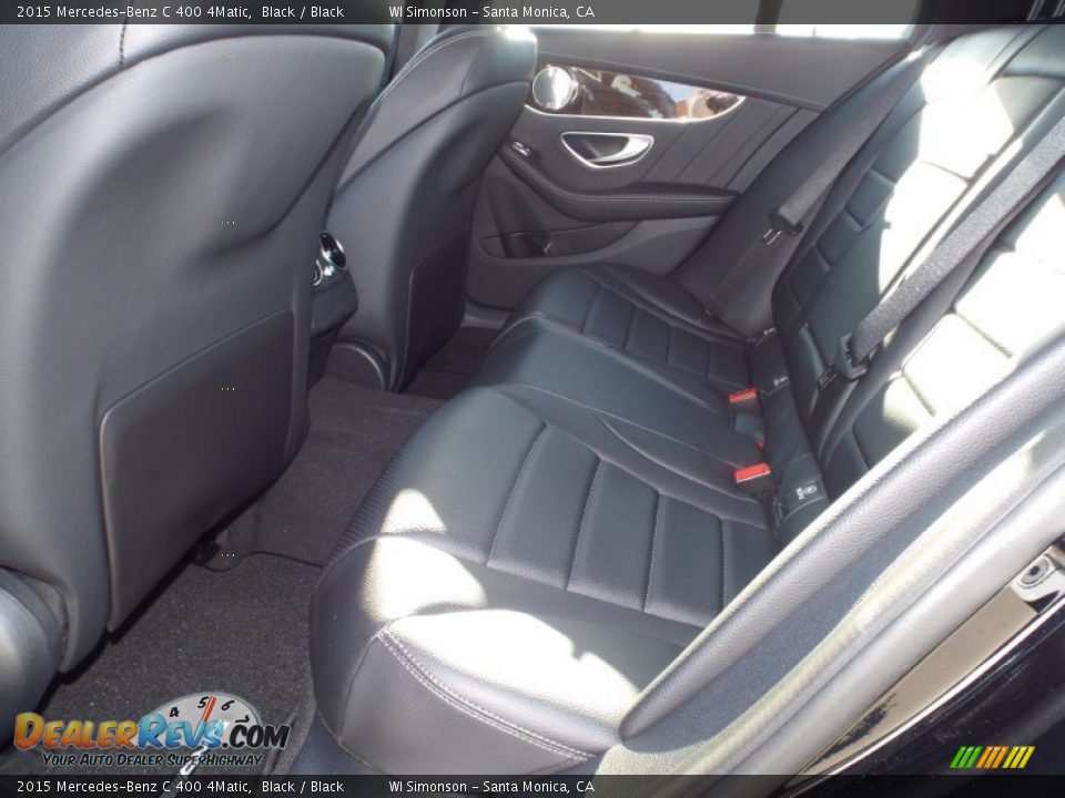 2015 Mercedes-Benz C 400 4Matic Black / Black Photo #8