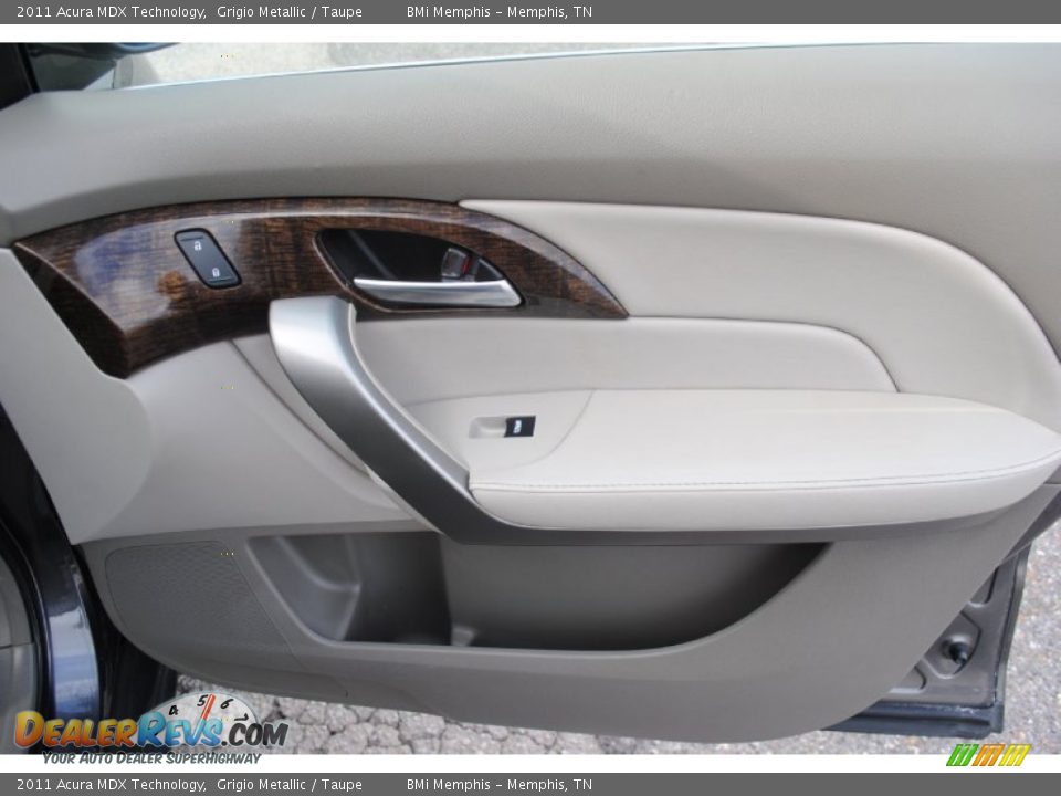 2011 Acura MDX Technology Grigio Metallic / Taupe Photo #35