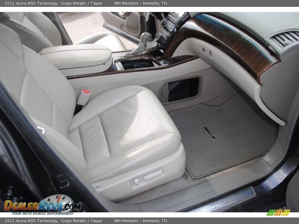 2011 Acura MDX Technology Grigio Metallic / Taupe Photo #36
