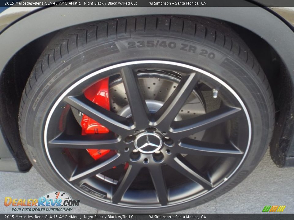 2015 Mercedes-Benz GLA 45 AMG 4Matic Night Black / Black w/Red Cut Photo #20